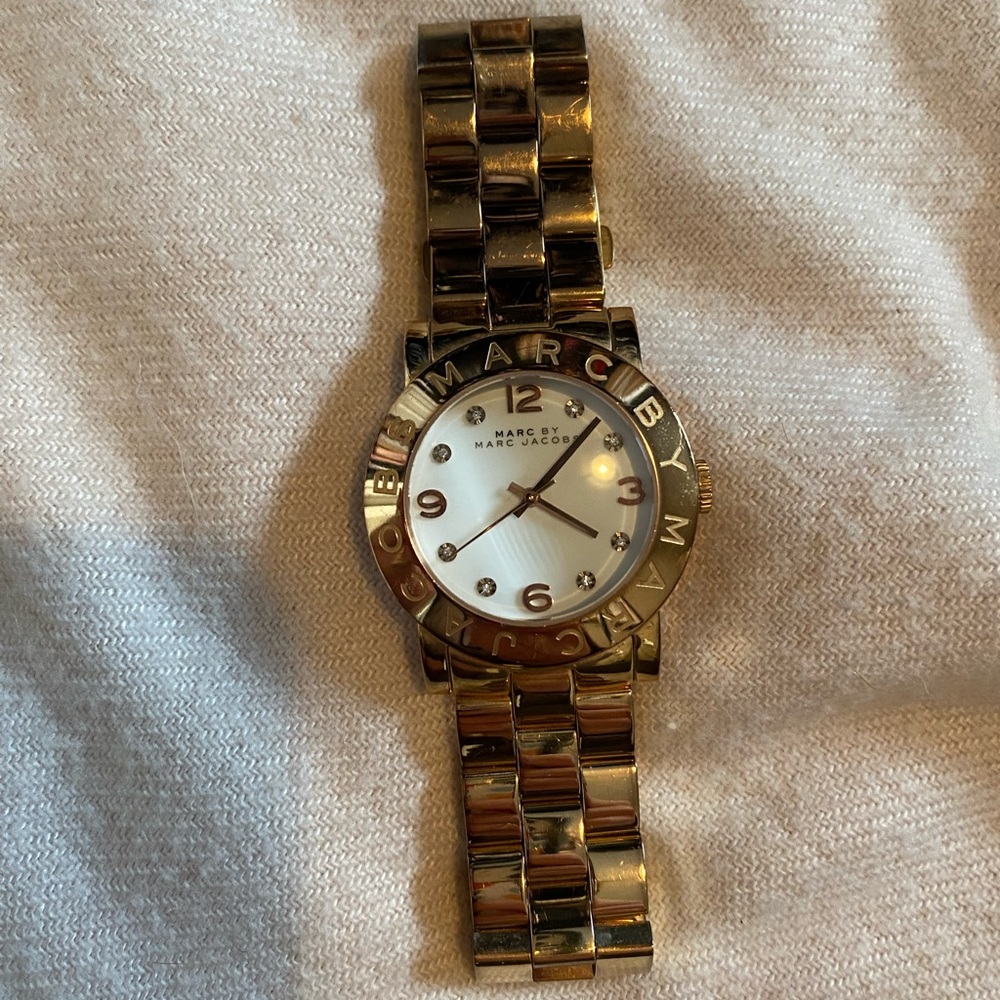 Marc Jacobs rose gold quartz watch